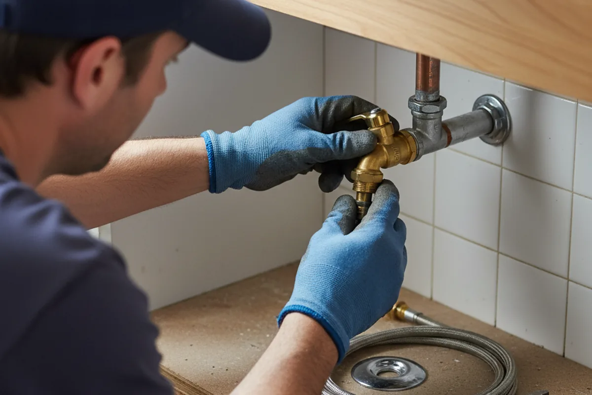 Shutoff valve and fitting work during Repiping in Antelope